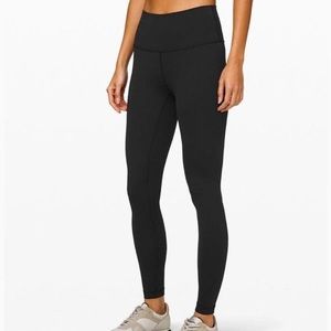 lululemon black wunder under 28” leggings size 4